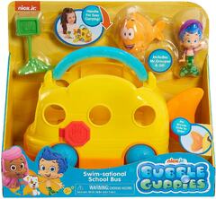 Bubble Guppies Swim-sational School Bus Kids Toys for Ages 3 Up by Just Play (Fisher-price Bubble Guppies Swim-sational School Bus Play Set)