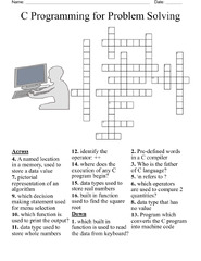 C Programming for Problem Solving Crossword - WordMint