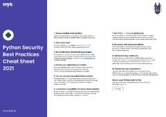 Python Security Best Practices Cheat Sheet