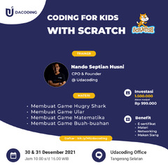 CODING FOR KIDS WITH SCRATCH – 2 Days] – UDACODING