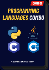 Programming Language Handwritten Notes Combo Java Pyathon C