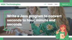 Write a Java program to convert seconds to hour, minute and seconds