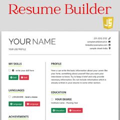 Create a Resume Builder with HTML, CSS, and JavaScript (Source Code)