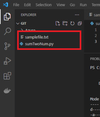 File:samplefile.txt (Visual Studio Code)