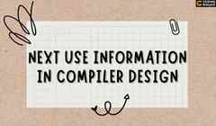 Next Use Information in Compiler Design - Naukri Code 360