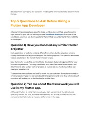 Top 5 Questions to Ask Before Hiring a Flutter App Developer ...