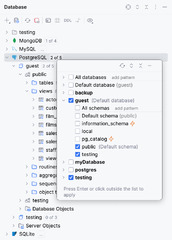 Database tool window | PyCharm Documentation