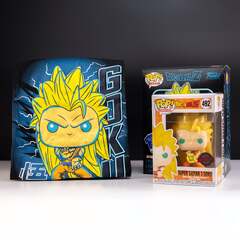 Funko Pop and Tee: Dragon Ball Z Super Saiyan 3 Goku T-Shirt GameStop Exclusive (Funko Pop! Animation Dragon Ball Z Super Saiyan 3 Goku Vinyl Figure)