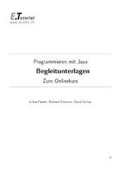 BoD-Leseprobe: Einführung in die Programmierung mit Java