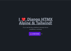 GitHub - rayonx/django-htmx-tailwind: A Django + HTMX + ...