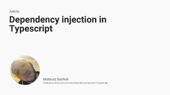 Dependency%20Injection%20in%20Typescript%20-%20Mateusz%20Sucho