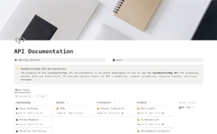 API documentation | Notion Template