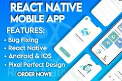 Develop flutter app development react native android and ios ...