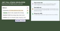 NET Stack Developer Resume Examples for 2024 | Resume Worded