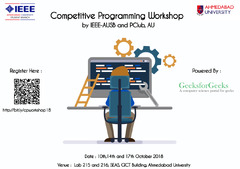 Ahmedabad University Programming Competition held on GeeksforGeeks ...