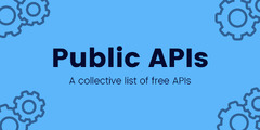 GitHub - public-apis/public-apis: A collective list of APIs