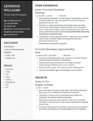 3 Real Entry-Level Front End Developer Resume Examples That Worked ...