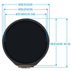 Waveshare ESP32-S3 Development Board with 1.28inch Round Touch LCD Display,32-bit LX7 Dual-core Processor,Support Wi-Fi and Bluetooth 5,Embedded (waveshare ESP32-S3 Development Board Onboard 1.28inch Round Touch LCD Display with CNC Metal Case,Support 2.4 GHz Wi-Fi and Bluetooth 5,Embedded)