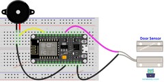 ESP8266 - Door Sensor - Piezo Buzzer | ESP8266 Tutorial