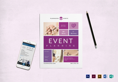 Event Planning Flyer Design Template in PSD, Word, Publisher ...