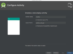 Configure Activity (Android Studio)