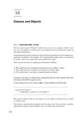 Classes and Objects (Chapter 15) - Python for Software Design