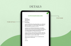 Flutter Developer Cover Letter in Word, Google Docs - ...