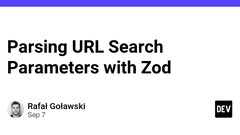 Parsing%20URL%20Search%20Parameters%20with%20Zod%20-%20DEV%20Community