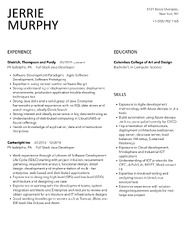 Full Stack Java Developer Resume Samples | Velvet Jobs