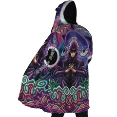 Trippy Gojo Satoru Hollow Purple Jujutsu Kaisen Dream Cloak Coat ...