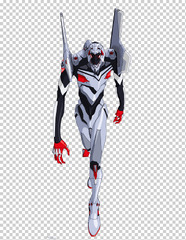 Kaiyodo Union Creative Revoltech Evangelion Evolution EV-006 Action Figure (Eva Unit 03 Transparent)