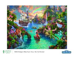 1000pc Thomas Kinkade: Disney - Peter Pan's Neverland Puzzle