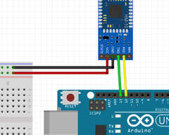 DSD TECH HM-10 Bluetooth 4.0 BLE iBeacon UART Modul mit 4 PIN Base Board für Arduino UNO R3 Mega 2560 Nano (HM-10 Bluetooth Module)