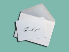 Open Thank You Envelope