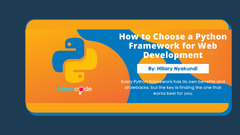 How to Choose a Python Framework for Web Development - DEV Community