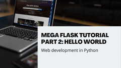 Simple Hello world progrom in flask | Mega flask tutorial - DEV ...