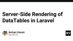 Server-Side Rendering of DataTables in Laravel - DEV Community