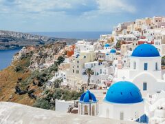 Santorini Oia Church Cityscape