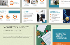 Income Tax Agency Presentation Template in PowerPoint, PDF, Google ...