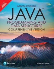 Introduction to Java programming (Introduction to Java Programming and Data Structures, Comprehensive Version by Y. Daniel Liang)