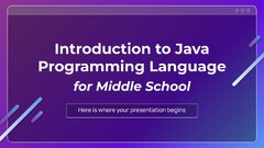 Introduction to Java Programming Language for Middle School (Java)