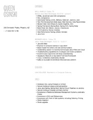 Java Web Developer Resume Samples | Velvet Jobs