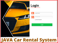 Java Car Rental Management System Source Code