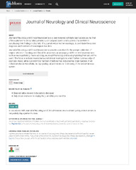 Past Issue - Journal of Neurology and Clinical Neuroscience