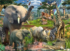 Ravensburger At the Waterhole 18000 Piece Puzzle