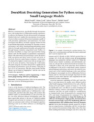 PDF) DocuMint: Docstring Generation for Python using Small ...