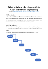 PDF) What is Software Development Life Cycle in Software Engineering