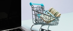 Shopping cart of money