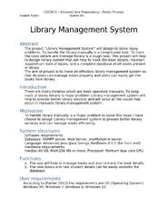 Library Management System - Java Project