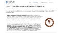 PCEP-Certified Entry-Level Python Programmer